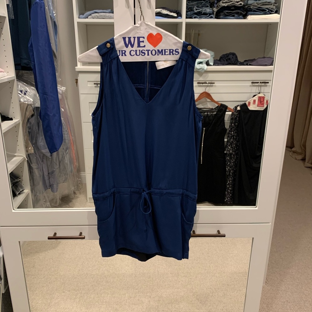 Amanda Uprichard Blue Romper - Size Petite
